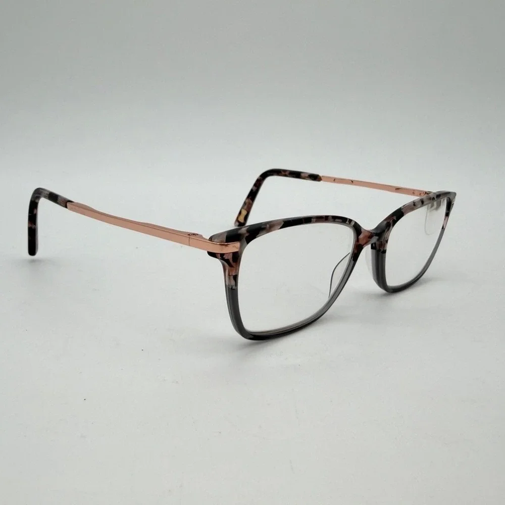 Ted Baker TFW003 GRY Women's Eyeglass Frames Tortoise Rose Gold 50□14